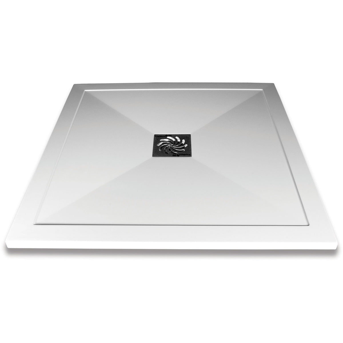 Frontline Aquaglass Slimline Square Shower Tray 760x760mm - White - ST25760SQ - TAP 'N' SHOWER