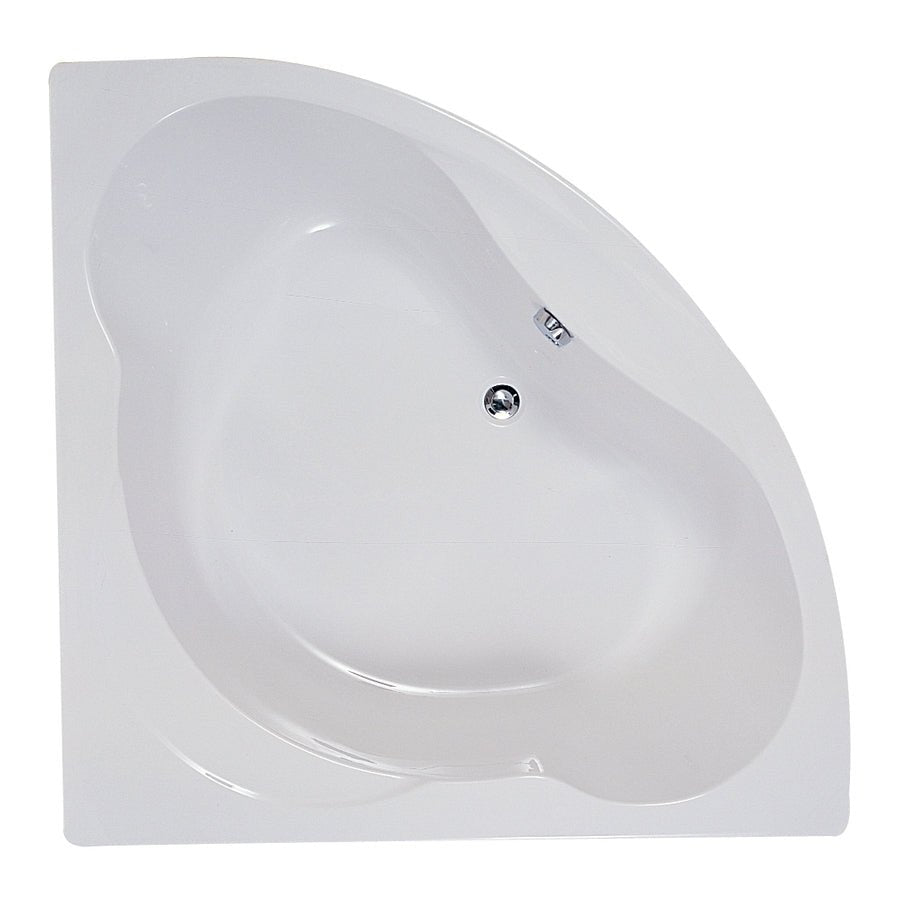 Frontline Aquabathe Lagoon Corner Bath 1200 x 1200mm - White - TRLGW12 - TAP 'N' SHOWER