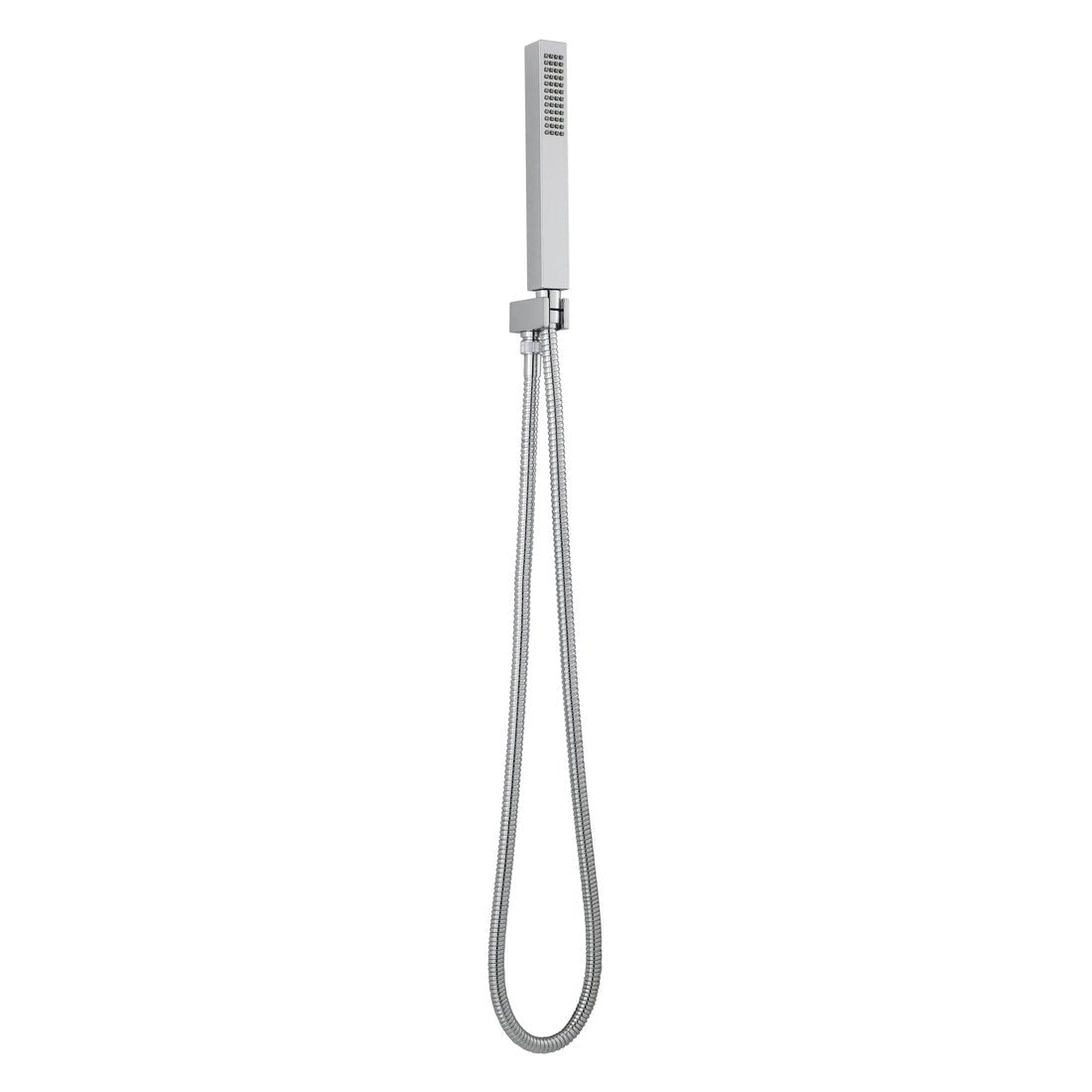 Frontline Aquaflow Italia Square Outlet Elbow with Flex and Handset - Chrome - UFA3264 - TAP 'N' SHOWER