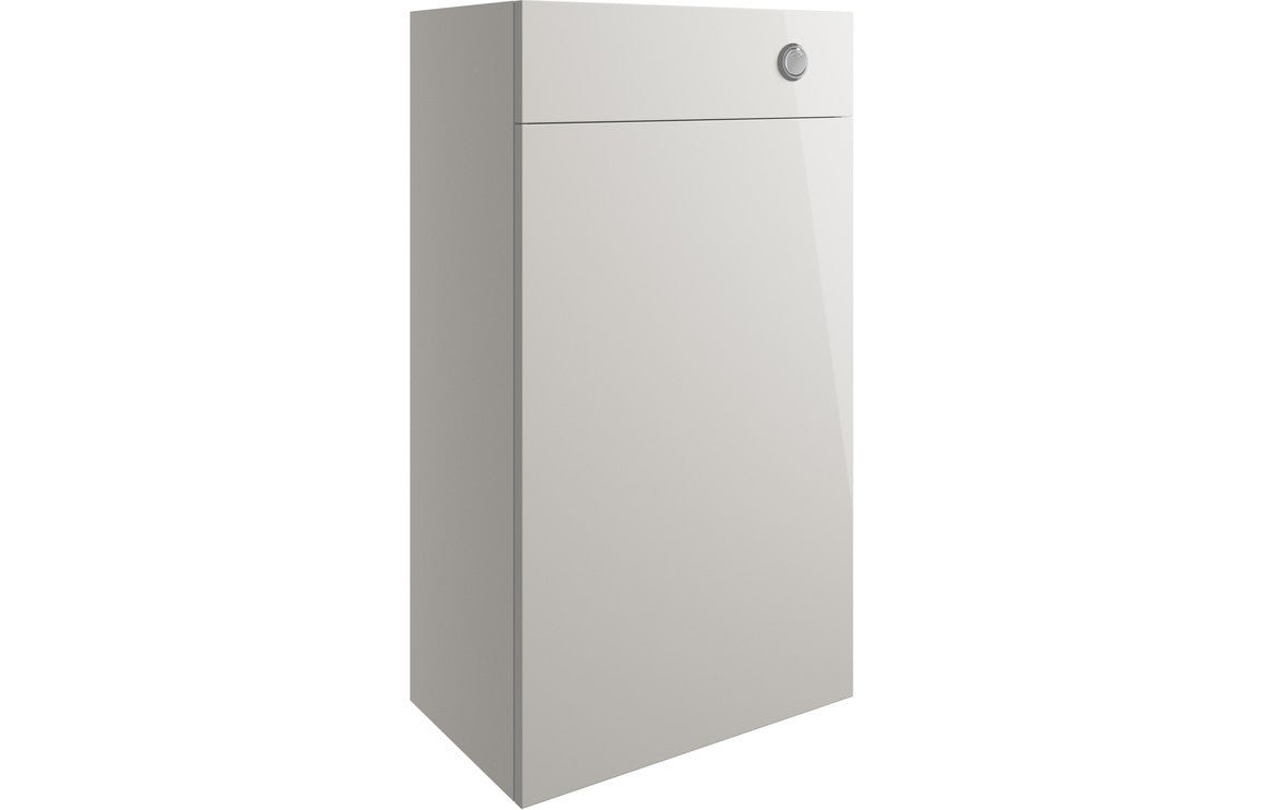 Prystine Visalia WC Unit 500mm - Pearl Grey Gloss - PRIS2786 - TAP 'N' SHOWER
