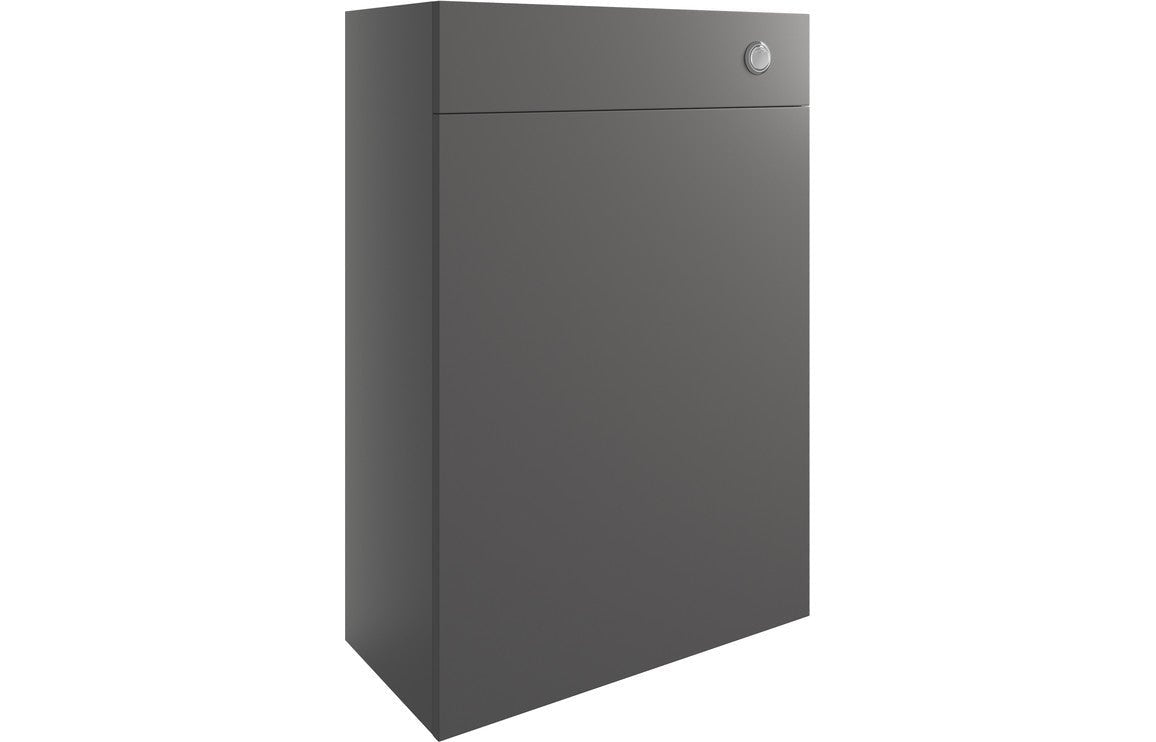 Prystine Visalia WC Unit 600mm - Onyx Grey Gloss - PRIS2782 - TAP 'N' SHOWER