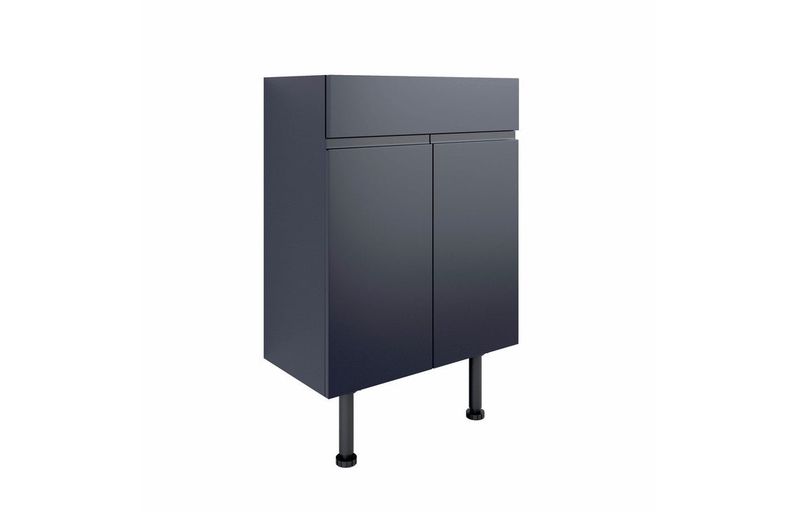 Prystine Visalia Basin Unit 600mm - Matt Indigo Blue - PRIS105442 - TAP 'N' SHOWER
