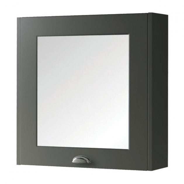 Kartell Astley Mirror Cabinet 600mm matt grey durable modern bathroom storage