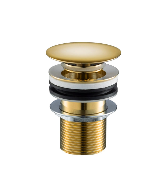 JTP Click Clack Basin Waste Unslotted - Antique Brass - G709CC