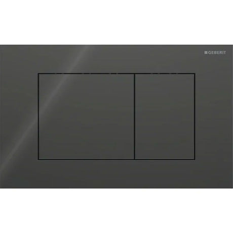 Geberit Sigma40 Square WC Dual Flush Plate - Black Glass - 115.629.SJ.1 - TAP 'N' SHOWER