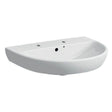 Geberit Selnova 2 Tap Holes Countertop Basin 550mm - White - 501.400.00.6 - TAP 'N' SHOWER