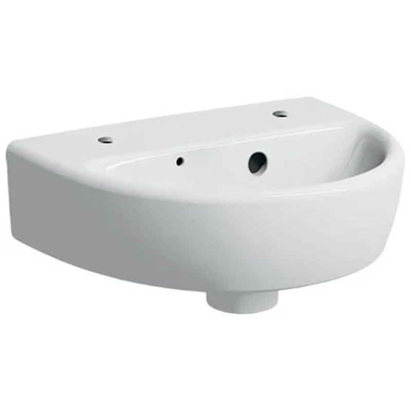 Geberit Selnova 2 Tap Holes Cloakroom Basin 360mm - White - 501.407.00.7 - TAP 'N' SHOWER