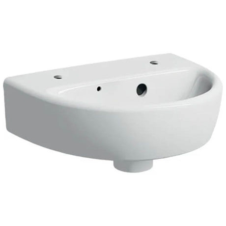 Geberit Selnova 2 Tap Holes Cloakroom Basin 360mm - White - 501.407.00.7 - TAP 'N' SHOWER