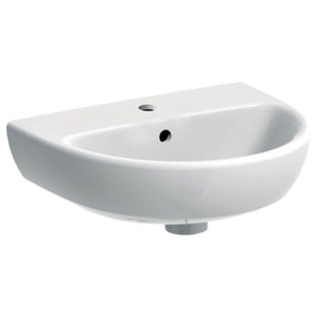 Geberit Selnova 1 Tap Hole Cloakroom Basin 450mm - White - 501.408.00.6 - TAP 'N' SHOWER