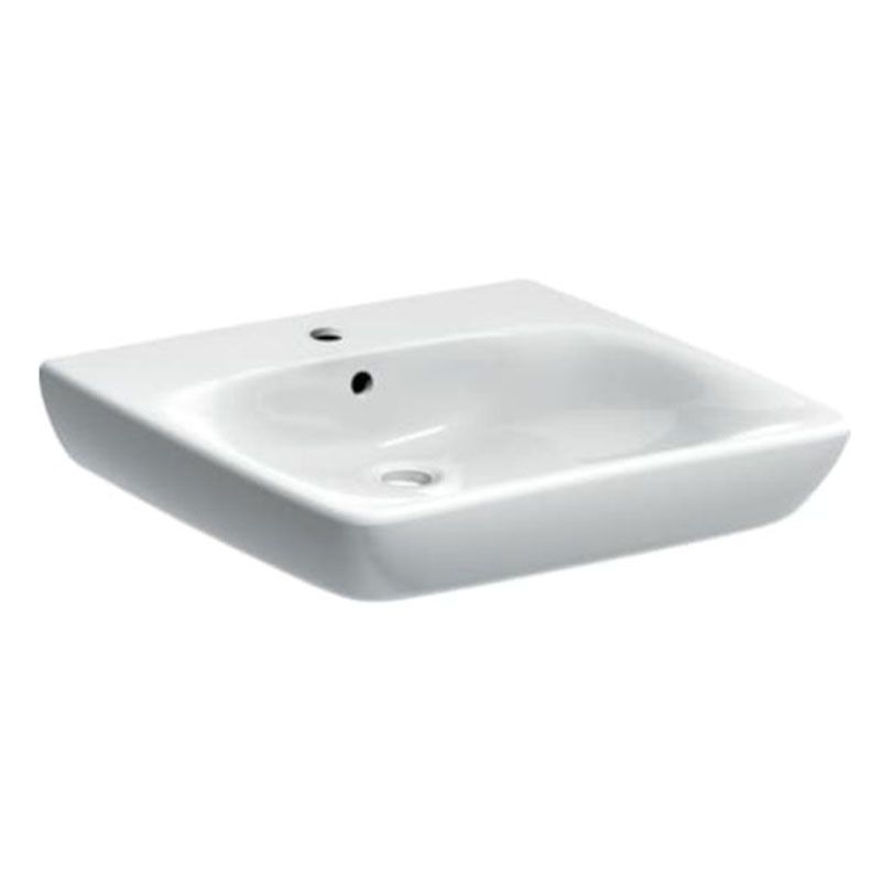 Geberit Selnova 1 Tap Hole Comfort Countertop Basin 550mm - White - 501.461.00.7 - TAP 'N' SHOWER