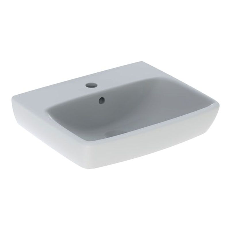 Geberit Selnova 1 Tap Hole Square Countertop Basin 550mm - White - 501.462.00.6 - TAP 'N' SHOWER