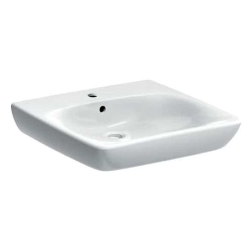 Geberit Selnova 1 Tap Hole Comfort Countertop Basin 650mm - White - 501.463.00.7 - TAP 'N' SHOWER
