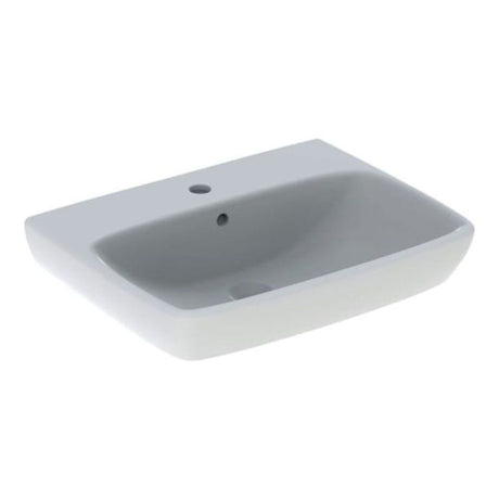 Geberit Selnova 1 Tap hole Square Countertop Basin 600mm - White - 501.464.00.6 - TAP 'N' SHOWER