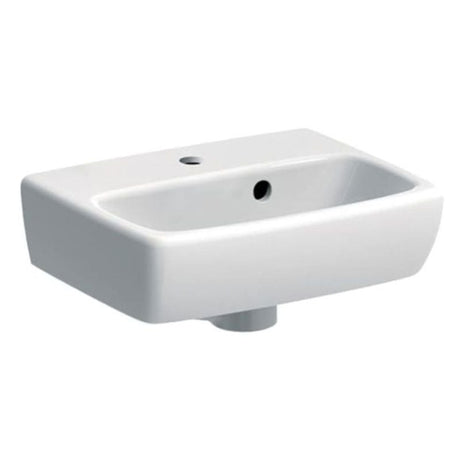 Geberit Selnova 1 Tap Hole Square Cloakroom Basin 360mm - White - 501.469.00.6 - TAP 'N' SHOWER