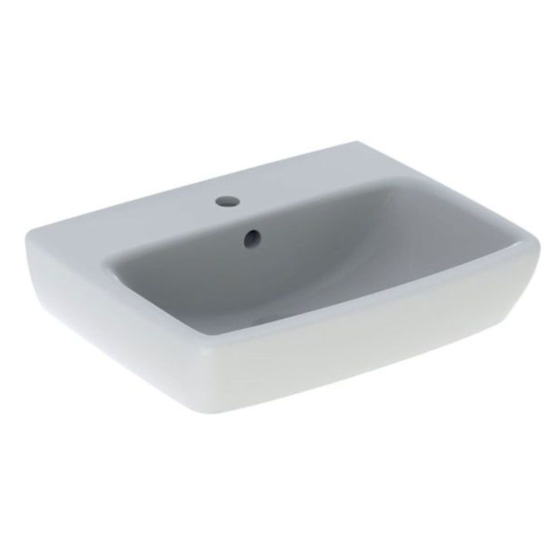 Geberit Selnova 1 Tap Hole Square Cloakroom Basin 450mm - White - 501.473.00.6 - TAP 'N' SHOWER