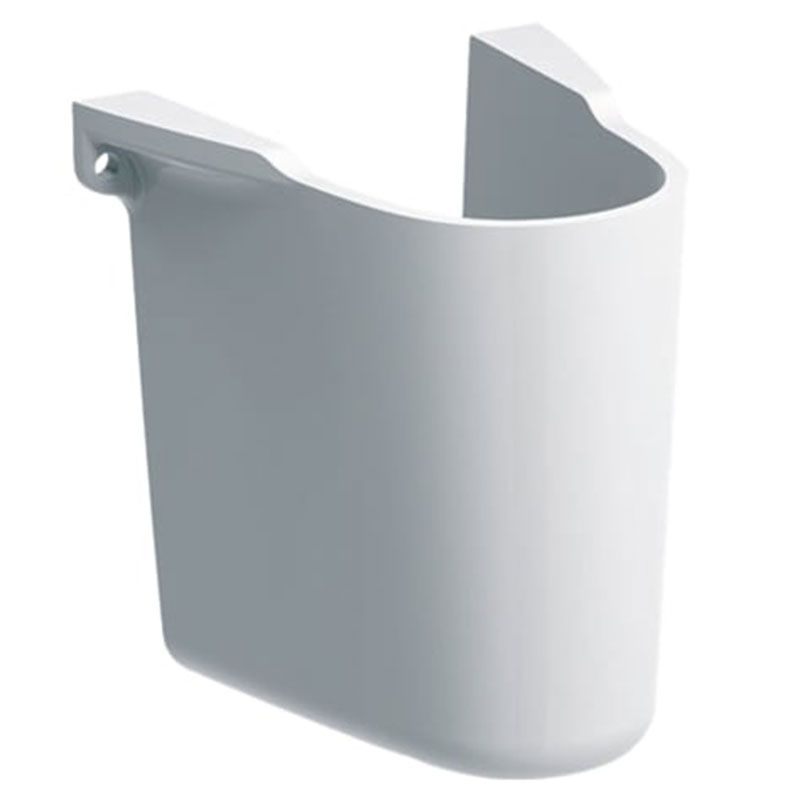 Geberit Selnova Square Semi Pedestal - White - 501.477.00.7 - TAP 'N' SHOWER