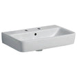 Geberit Selnova 2 Tap Holes Compact Wash Basin 550mm - White - 501.510.00.7 - TAP 'N' SHOWER