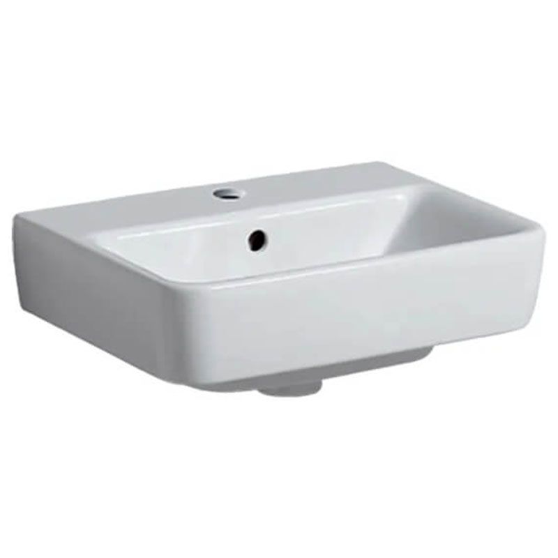 Geberit Selnova 1 Tap Hole Compact Countertop Basin 450mm - White - 501.515.00.6 - TAP 'N' SHOWER