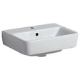 Geberit Selnova 1 Tap Hole Compact Countertop Basin 450mm - White - 501.515.00.6 - TAP 'N' SHOWER
