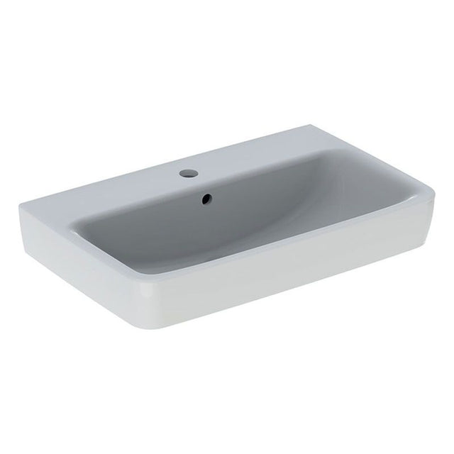 Geberit Selnova 1 Tap Hole Compact Countertop Basin 650mm - White - 501.890.00.7 - TAP 'N' SHOWER