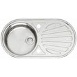 Reginox Galicia Comfort Inset Kitchen Sink - Stainless Steel - GALICIA - TAP 'N' SHOWER