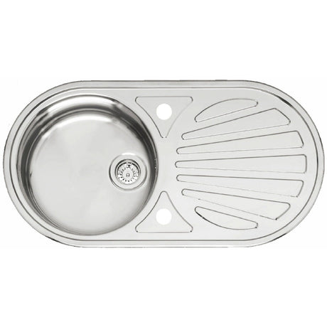Reginox Galicia Comfort Inset Kitchen Sink - Stainless Steel - GALICIA - TAP 'N' SHOWER