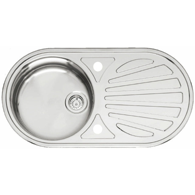 Reginox Galicia Comfort Inset Kitchen Sink - Stainless Steel - GALICIA - TAP 'N' SHOWER