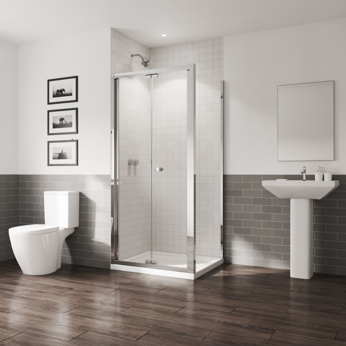 Coram GB5 Side Panel Wall Fixing Brackets Pack of 2 Only Required for 3 Sided Enclosure - GB5FBW2C - TAP 'N' SHOWER