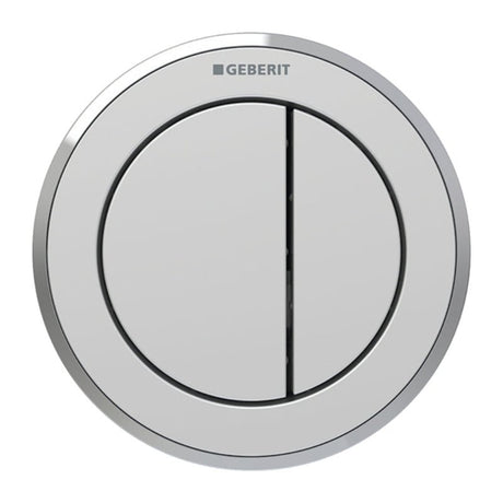 Geberit Type 10 Pnuematic Dual Flush Button Furniture Actuator - Matt Chrome - 116.057.JQ.1 - TAP 'N' SHOWER
