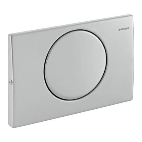 Geberit Delta10 Flush Plate for Single Flush - Brushed Stainless Steel - 115.101.00.5 - TAP 'N' SHOWER