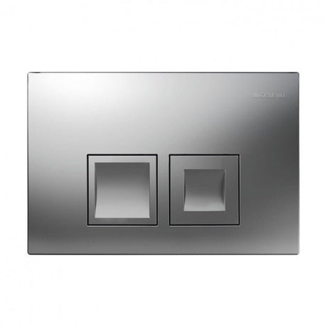 Geberit Delta35 Flush Plate for Dual Flush - Matt Chrome Plated - 115.135.46.5 - TAP 'N' SHOWER