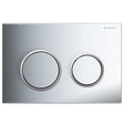 Geberit Omega20 Modern Dual Flush Plate - Polished Chrome - 115.085.Kh.1