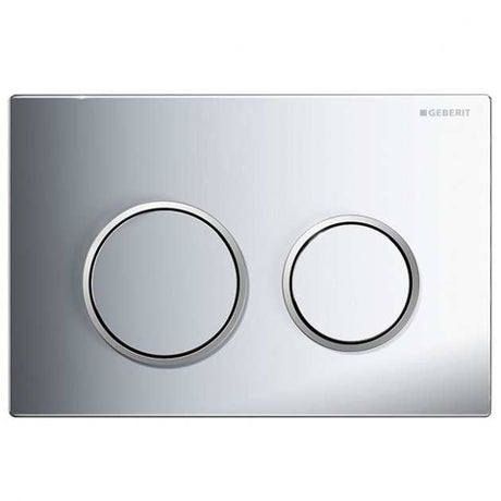 Geberit Omega20 Modern Dual Flush Plate - Polished Chrome - 115.085.Kh.1