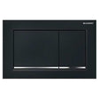 Geberit Omega30 Modern Dual Flush Plate - Black/Gloss Chrome - 115.080.KM.1