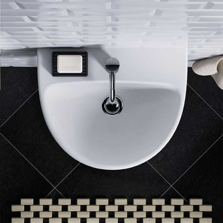 Geberit Selnova 1 Tap Hole Cloakroom Basin 360mm - White - 501.406.00.6 - TAP 'N' SHOWER