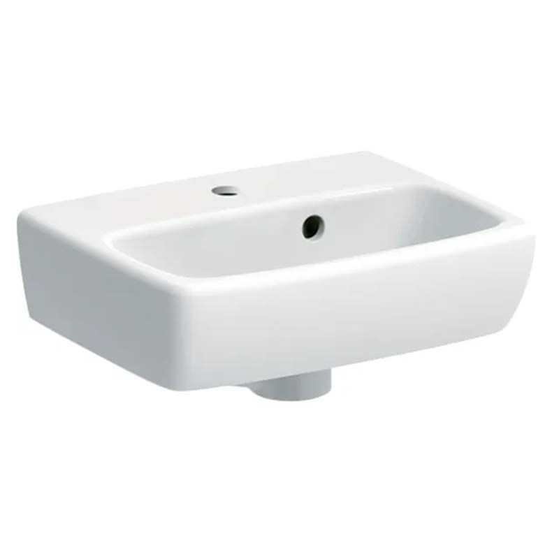 Geberit Selnova 2 Tap hole Square Cloakroom Basin 360mm - White - 501.471.00.7 - TAP 'N' SHOWER