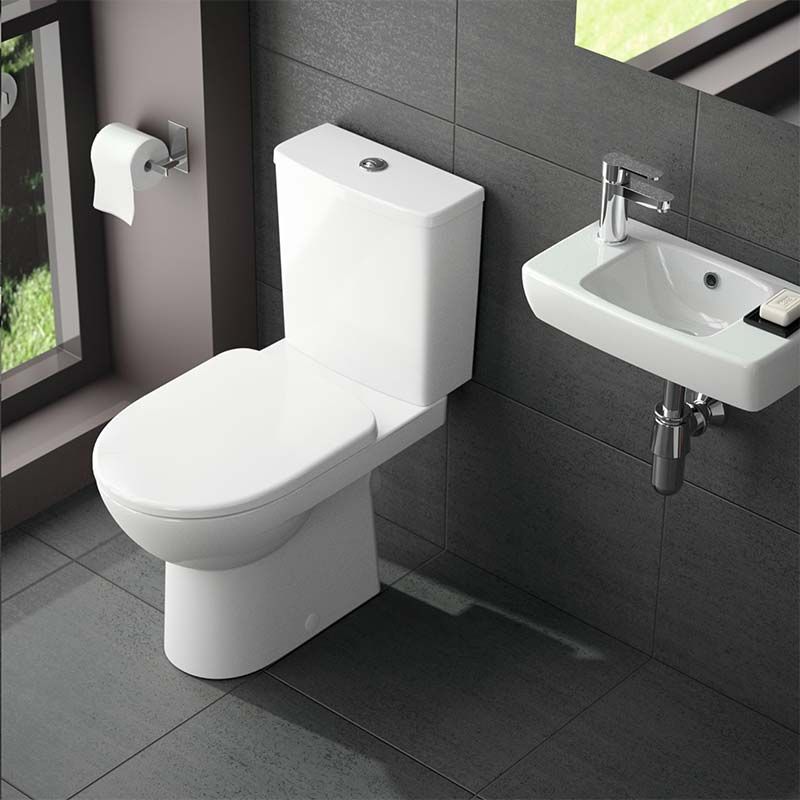 Geberit Selnova Close Coupled Pan - White - 500.151.01.7 - TAP 'N' SHOWER