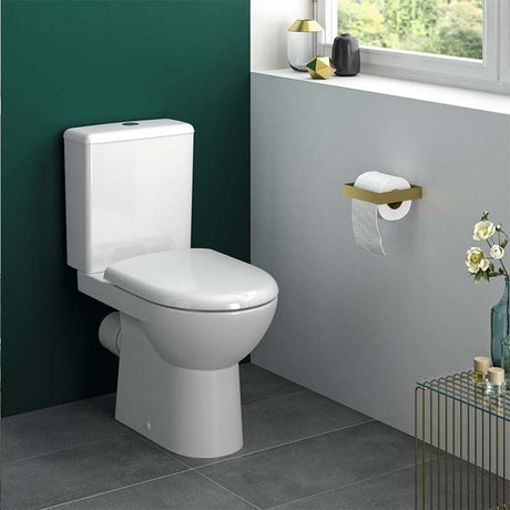 Geberit Selnova Rimless Semi Shrouded Close Coupled Pan - 500.285.01.6 - TAP 'N' SHOWER