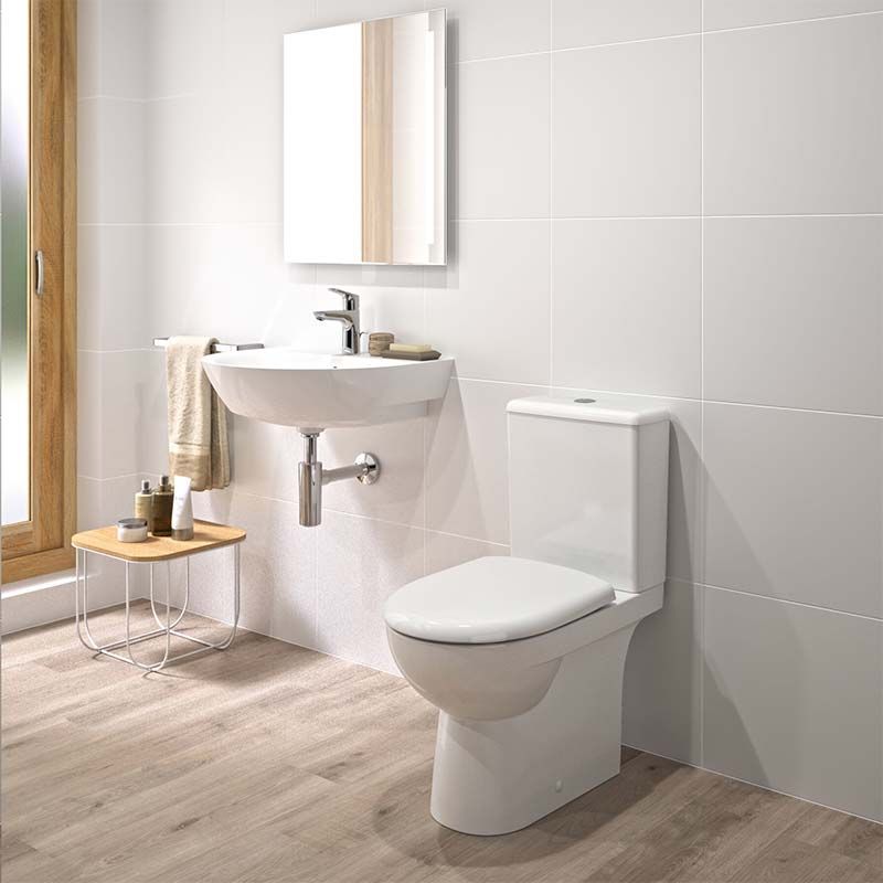 Geberit Selnova Rimless Close Coupled Pan - White - 500.488.01.7 - TAP 'N' SHOWER