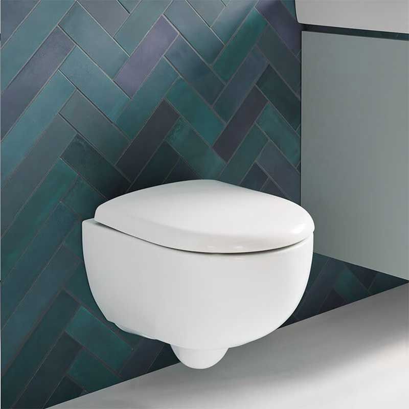 Geberit Selnova Compact Soft Close Toilet Seat and Cover - White - 501.878.00.1 - TAP 'N' SHOWER