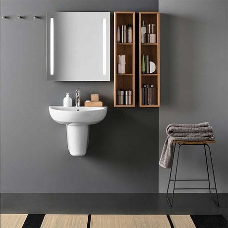 Geberit Selnova Semi Pedestal 310mm - White - 501.448.00.6 - TAP 'N' SHOWER