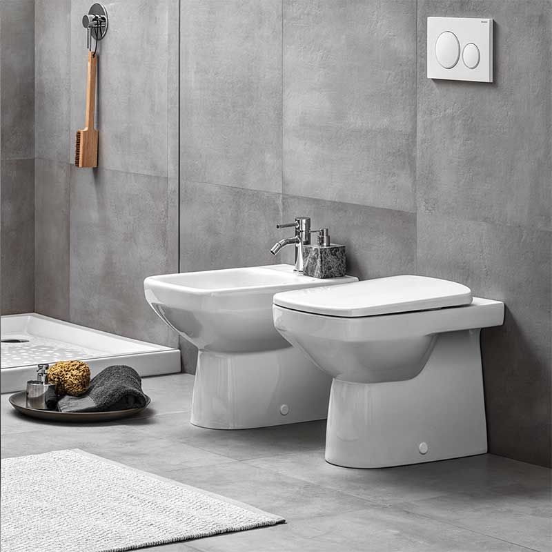 Geberit Selnova Square Rimless Back To Wall Pan - White - 501.564.01.7 - TAP 'N' SHOWER