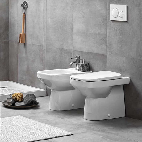 Geberit Selnova Square Rimless Back To Wall Pan - White - 501.564.01.7 - TAP 'N' SHOWER