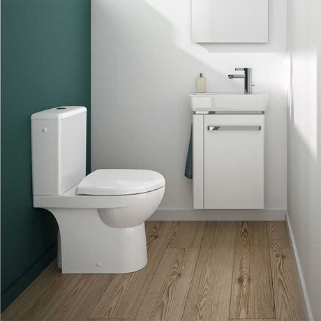 Geberit Selnova Square Close Coupled Cistern Push Button - White - BSIO - 501.459.00.6 - TAP 'N' SHOWER