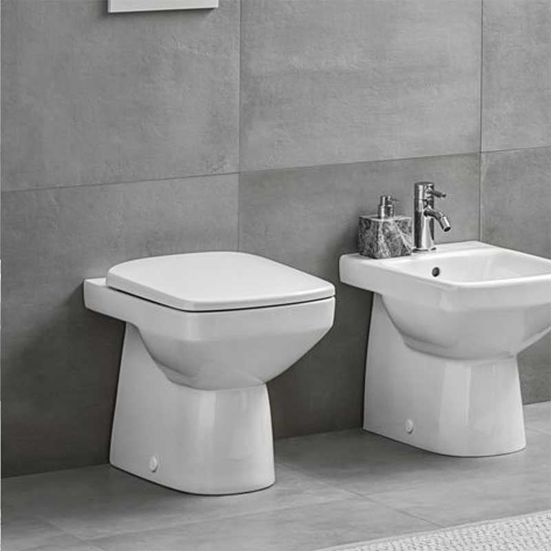 Geberit Selnova Square Slimline Soft Close Toilet Seat and Cover - 500.334.01.1 - TAP 'N' SHOWER