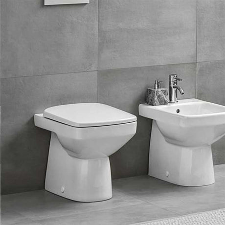 Geberit Selnova Square Slimline Soft Close Toilet Seat and Cover - 500.334.01.1 - TAP 'N' SHOWER