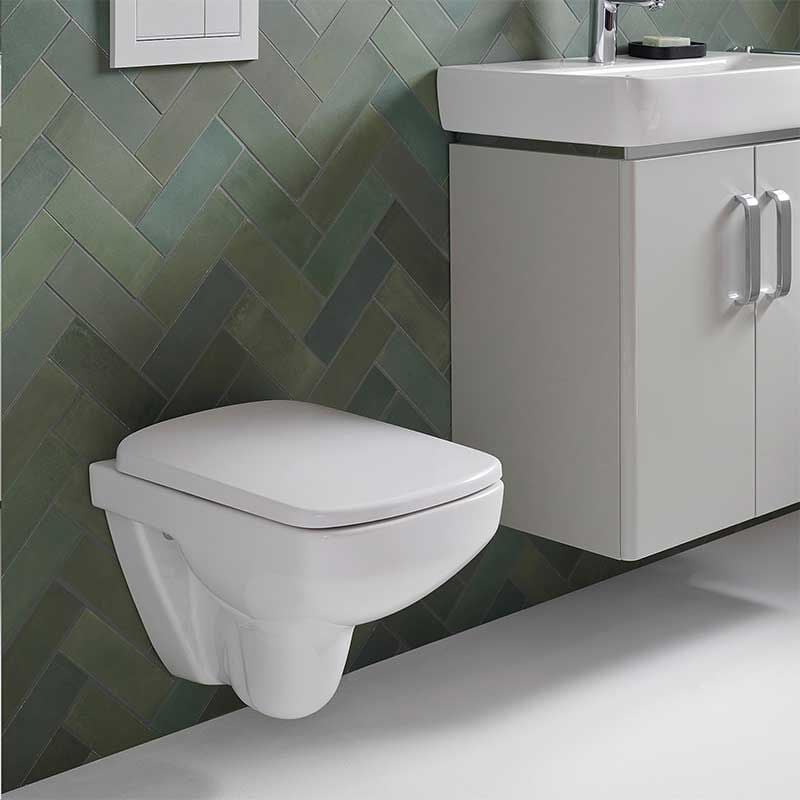 Geberit Selnova Quick Release Slimline Soft Close Toilet Seat - White - 500.336.01.1 - TAP 'N' SHOWER