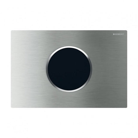 Geberit Sigma10 Infra - Red Mains Operated Automatic Flush Plate - Brushed Stainless Steel - 115.907.SN.6 - TAP 'N' SHOWER