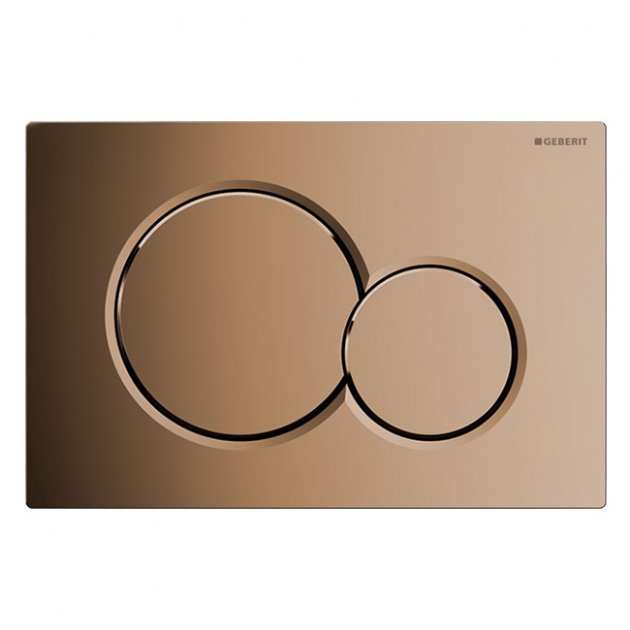 Geberit Sigma01 Modern Dual Flush Plate - Special Brass - 115.770.DT.5 - TAP 'N' SHOWER