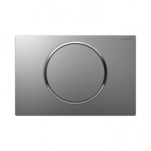 Geberit Sigma10 Single Flush Plate - Matt Chrome/Gloss Chrome - 115.758.JQ.5 - TAP 'N' SHOWER